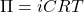 \Pi=iCRT